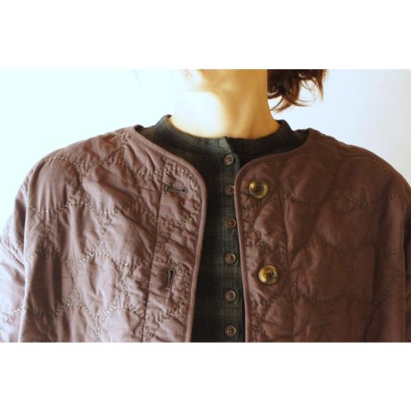 tukuroi ツクロイ SUN VALLEY サンバレー コットン ローン 中わた 刺繍 キルティング ノーカラー ジャケット TK801237 服 大人の ナチュラル ゆったり きれいめ | SUN VALLEY | 03