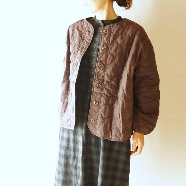 tukuroi ツクロイ SUN VALLEY サンバレー コットン ローン 中わた 刺繍 キルティング ノーカラー ジャケット TK801237 服 大人の ナチュラル ゆったり きれいめ | SUN VALLEY | 04