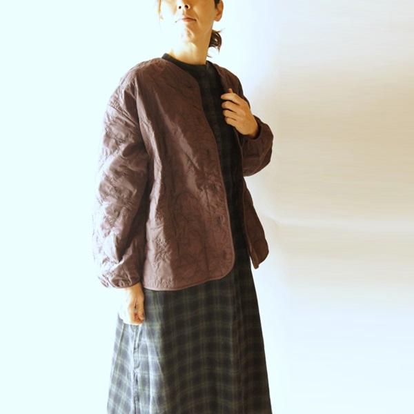 tukuroi ツクロイ SUN VALLEY サンバレー コットン ローン 中わた 刺繍 キルティング ノーカラー ジャケット TK801237 服 大人の ナチュラル ゆったり きれいめ | SUN VALLEY | 06