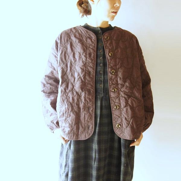 tukuroi ツクロイ SUN VALLEY サンバレー コットン ローン 中わた 刺繍 キルティング ノーカラー ジャケット TK801237 服 大人の ナチュラル ゆったり きれいめ | SUN VALLEY | 09
