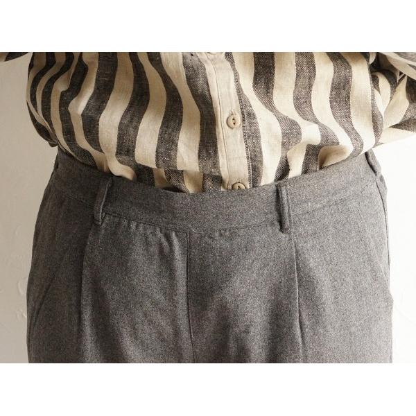 ubasoku ウバソク ウール タック テーパードパンツ ub0711 服