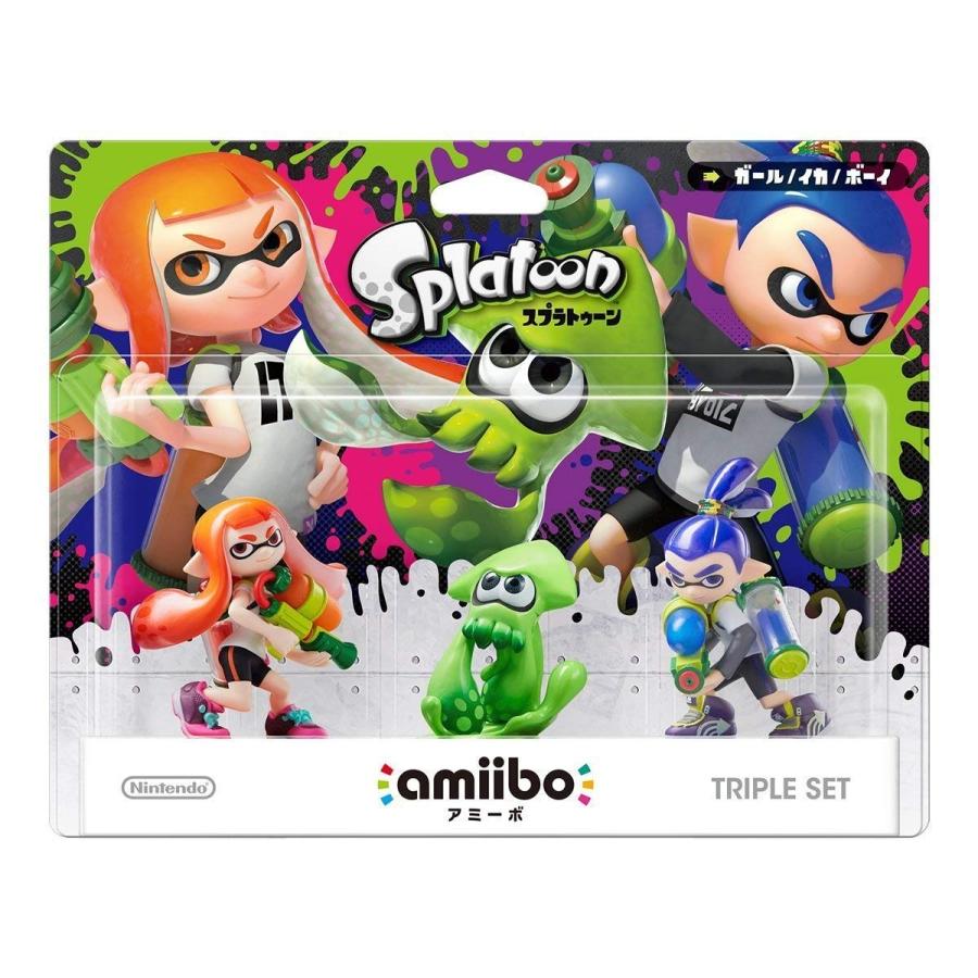 Amiibo トリプルセットガール イカ ボーイ スプラトゥーンシリーズ qnfools Com