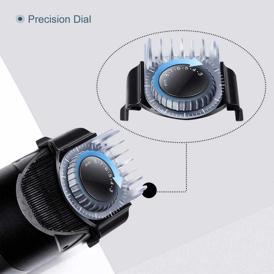 Hatteker バリカン 充電 交流式 ヘアカッター 散髪セット ヒゲトリマー 水洗いok 刈り高さ調節可 0 5 24mm対応 業務用 電気バリカン