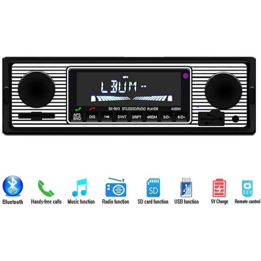 Towoto カーオーディオ Bluetooth対応 カーステレオ Mp3プレーヤー Fmラジオプレーヤー ハンズフリー通話サポート Aux Braggart 通販 Yahoo ショッピング