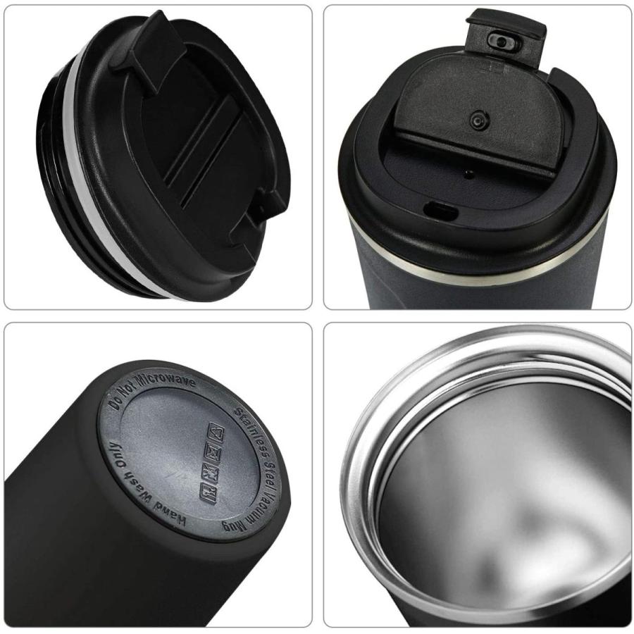 Domoza 蓋付きコーヒーマグ ステンレス魔法瓶 おしゃれコーヒータンブラー 二重構造 真空断熱カップ 保温保冷 マグボトル コンビニマグ Braggart 通販 Yahoo ショッピング