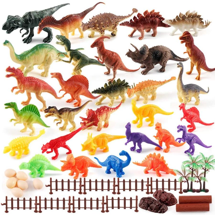 恐竜 おもちゃ 52個セット 人気 大きい アニア トリケラトプス ティラノサウルス レックス ヴェロキラプトル 創造できる恐竜公園 女の子 Braggart 通販 Yahoo ショッピング