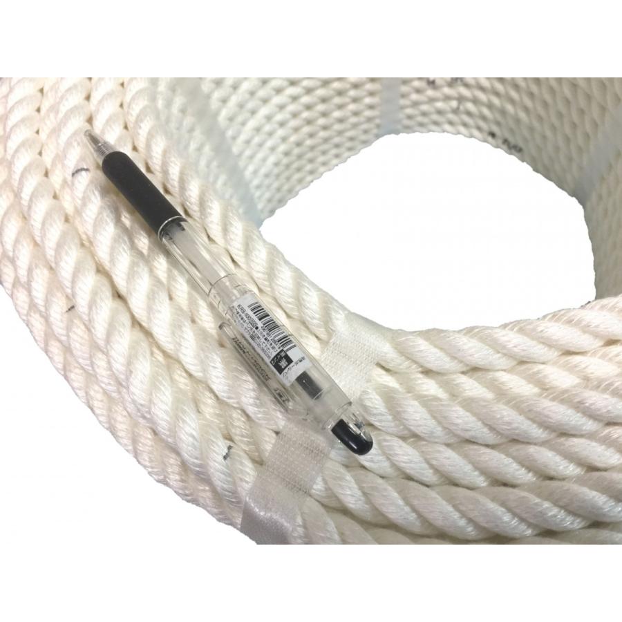 三つ打ち 目盛り付き ロープ　12mm　100M 花、ガーデニング 園芸用品 園芸用雑貨、グッズ E1202446216(11165円)