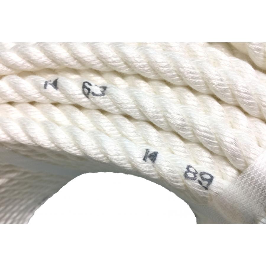 三つ打ち 目盛り付き ロープ　12mm　100M 花、ガーデニング 園芸用品 園芸用雑貨、グッズ E1202446216(11165円)