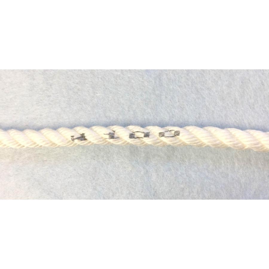 三つ打ち 目盛り付き ロープ　12mm　100M 花、ガーデニング 園芸用品 園芸用雑貨、グッズ E1202446216(11165円)