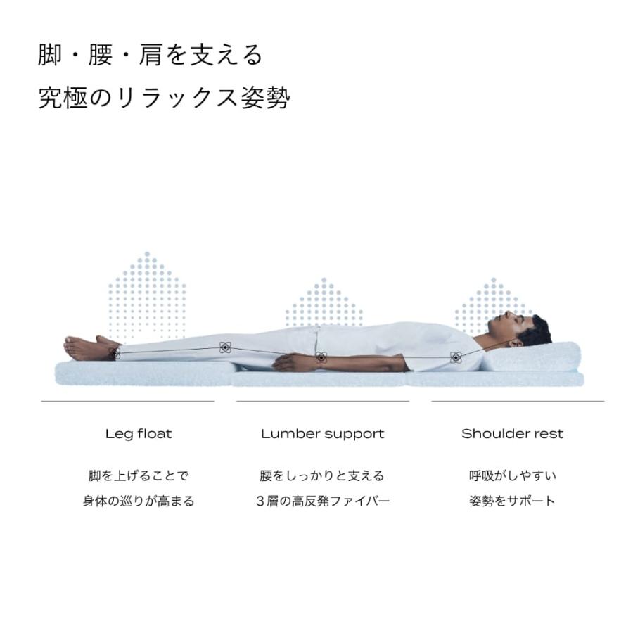 ブレインスリープ マットレス フロート クイーン 折りたたみ 三つ折り