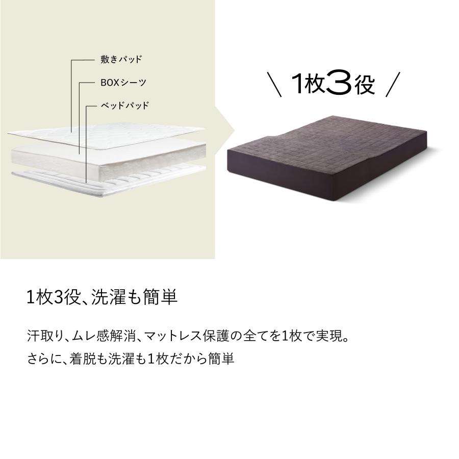 ブレインスリープ 冬用シーツ 暖かい マットレスプロテクター