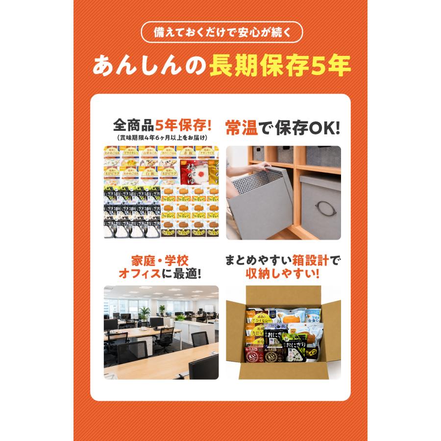 尾西食品 【防災士×管理栄養士監修】非常食セット 5人用 3日分 計52品