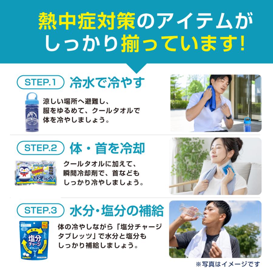 【防災士×災害備蓄管理士 監修】熱中症対策キット バッグ付き 夏用 熱中対策セット 工事現場 スポーツ レジャー 対策 応急処置セット 屋外作業 熱中対策グッズ |  | 09