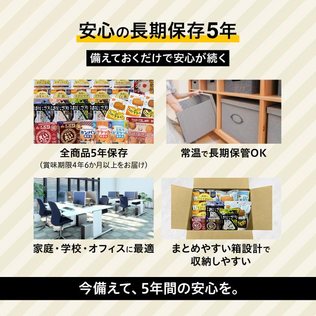 【防災士×管理栄養士監修】非常食セット 4人用 3日分 計36食＋おやつ付き 尾西食品 アルファ米 携帯おにぎり パン 災害用 長期保存_6