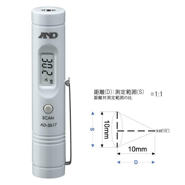 赤外線放射温度計 Ad 5617 ブルー A D エーアンドディー 赤外線放射温度計 小型で軽量設計 携帯に便利 Ad5617 Ad 天晴天国 通販 Yahoo ショッピング