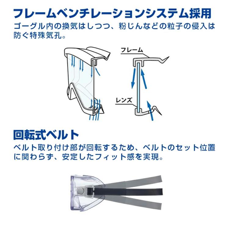 山本光学 YG-700 スワン YAMAMOTO 有機溶剤対応型ゴーグル |  | 03