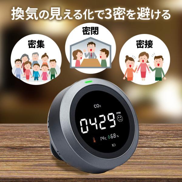 二酸化炭素濃度測定器 TOAMIT 東亜産業 エアモニター1 アラーム