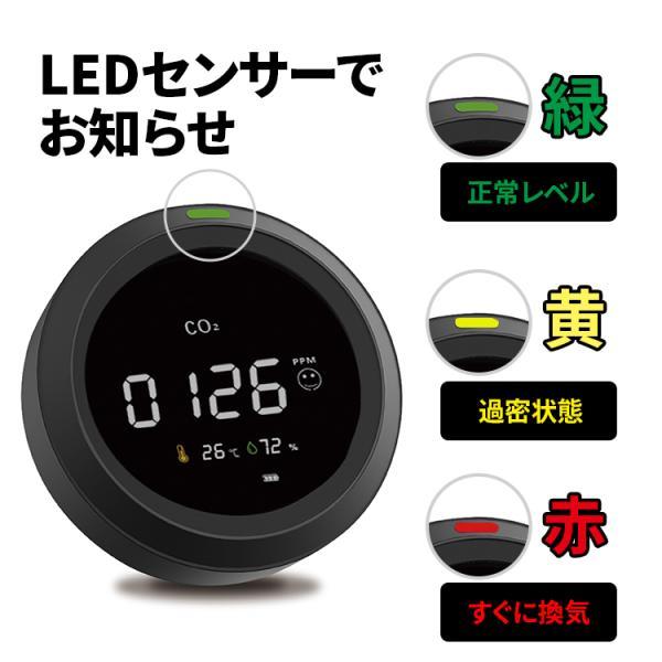 二酸化炭素濃度測定器 TOAMIT 東亜産業 エアモニター1 アラームLEDで