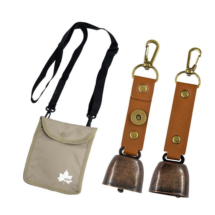 ブレイン 熊よけ鈴2個とサコッシュセット（収納袋付）BR-013 熊よけベル 熊よけグッズ トレッキング 山歩き 山道の通学に |  | 03