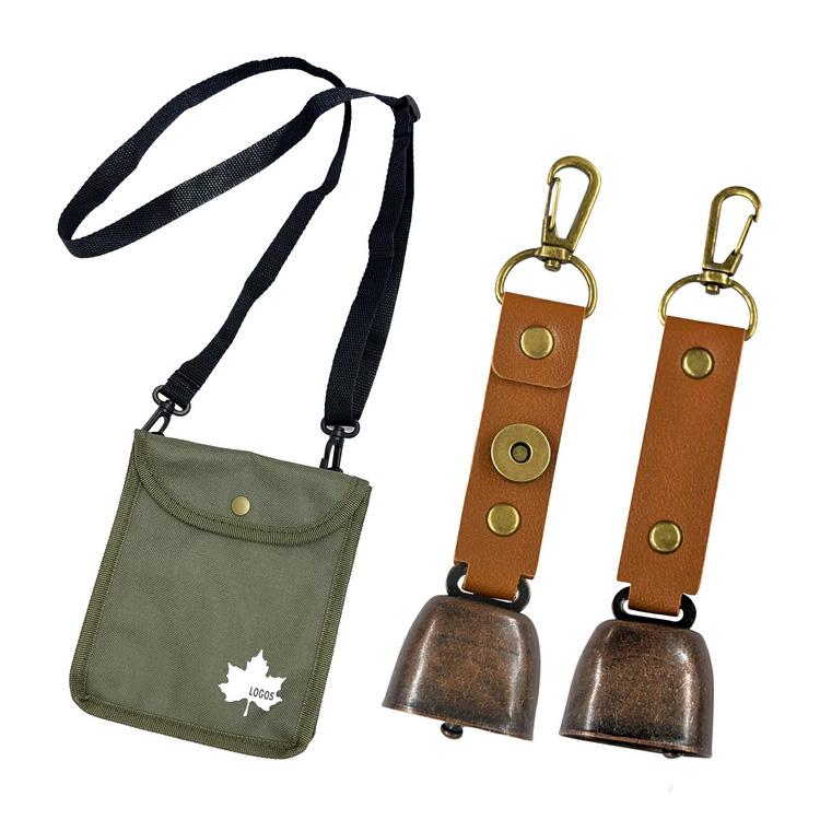 ブレイン 熊よけ鈴2個とサコッシュセット（収納袋付）BR-013 熊よけベル 熊よけグッズ トレッキング 山歩き 山道の通学に |  | 05
