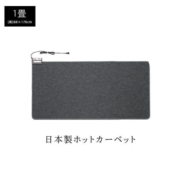 ブレイン ホットカーペット 1畳用本体 BR-20001 日本製 (約)88×176cm