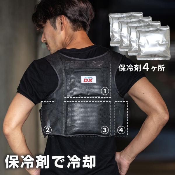 アイスバックDX胸ベルト付き 冷却ベスト BR-552 アルミ保冷剤付き 熱中症対策グッズ アイスベスト クールベスト ブレイン |  | 03