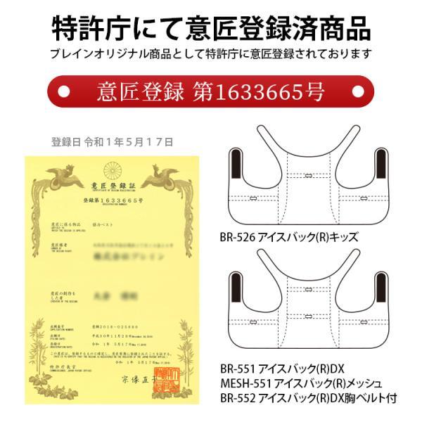 アイスバックDX胸ベルト付き 冷却ベスト BR-552 アルミ保冷剤付き 熱中症対策グッズ アイスベスト クールベスト ブレイン |  | 04