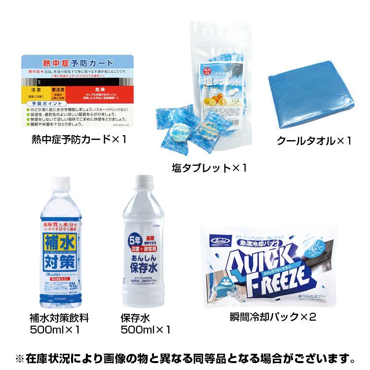 熱中症対策キット BR-560 熱中対策キットミニ MINI 熱中症対策グッズ 熱中症対策セット 熱中症対策応急キット 熱中症対策の義務化 | ブレイン | 01