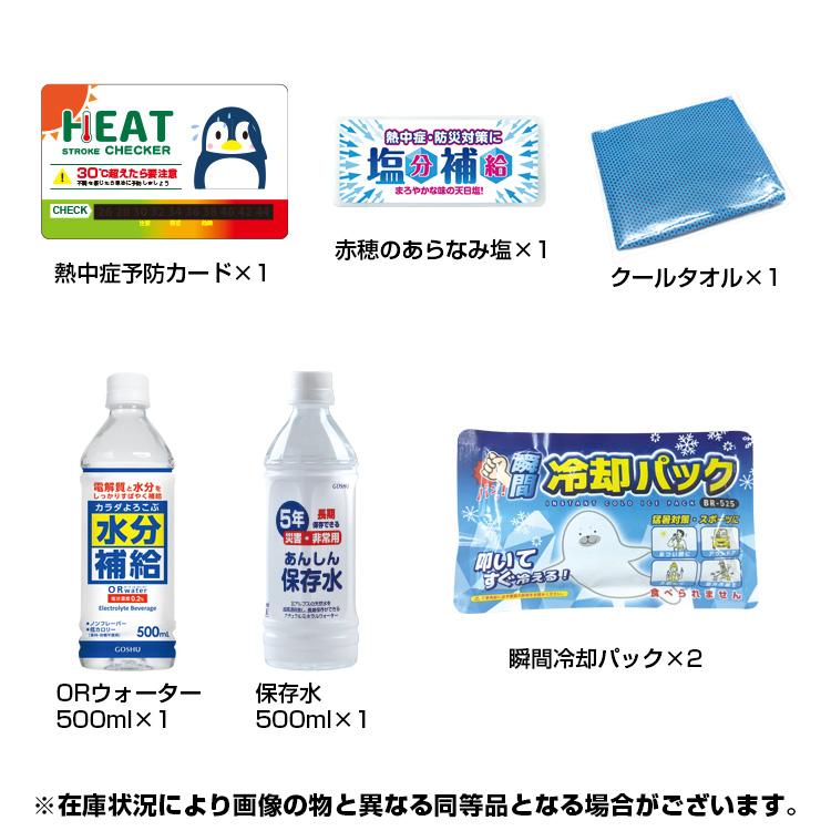 熱中症対策キット BR-560 熱中対策キットミニ MINI 熱中症対策グッズ 熱中症対策セット 熱中症対策応急キット 熱中症対策の義務化 | ブレイン | 01