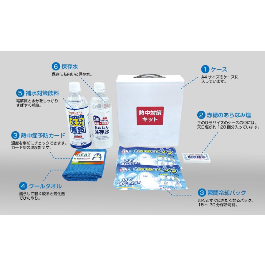 熱中症対策キット BR-560 熱中対策キットミニ MINI 熱中症対策グッズ 熱中症対策セット 熱中症対策応急キット 熱中症対策の義務化 | ブレイン | 02