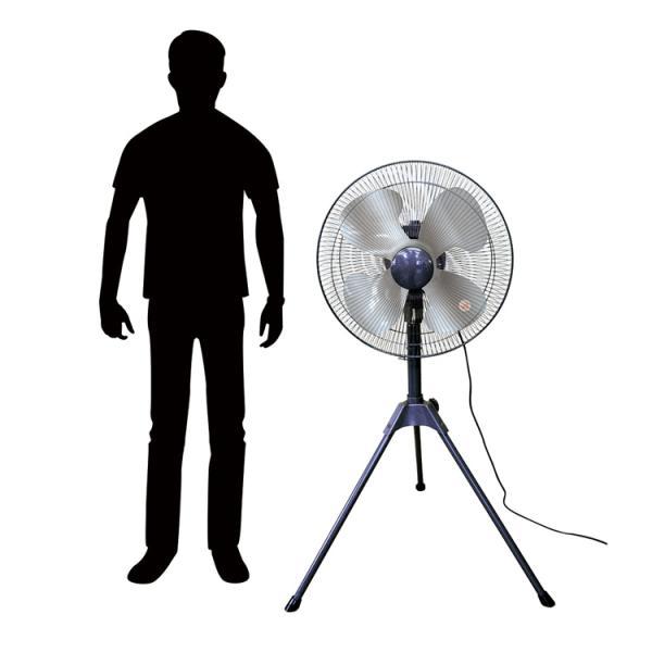 工場扇 45cm アルミ羽根 工業扇風機 BR-567 工場扇風機 三脚 スタンド首振り 熱気がこもる現場の空気循環に | ブレイン | 10