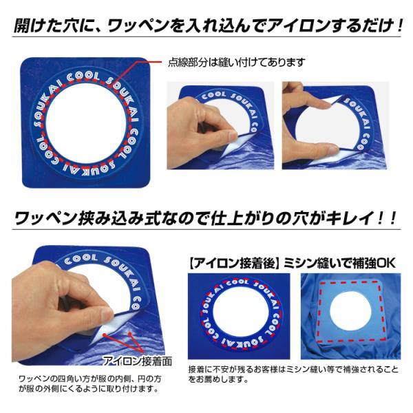 空調エアコン服 自作キット2四角タイプ BR-690 アイロンワッペン2枚セット お持ちの服が空調エアコン服に 実用新案登録済 ブレイン | ブレイン | 03