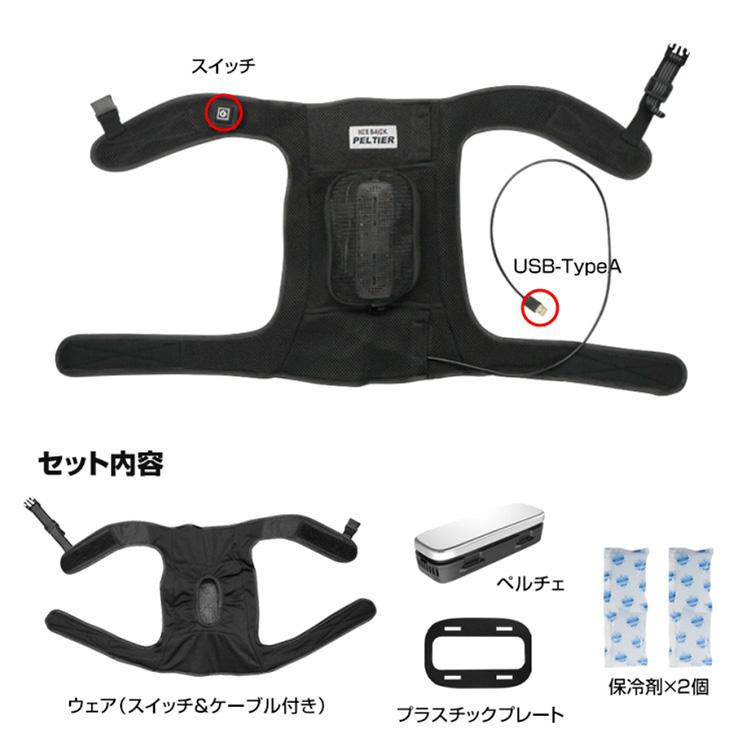 BR-730 アイスバックペルチェ (保冷剤×2個付) (バッテリー別売) 熱中症対策グッズ 専用保冷剤とペルチェで背中と首を冷やす |  | 05