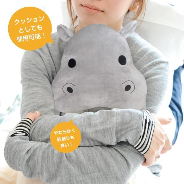 アニマルフットウォーマー カバ BR-773 2電源 USB AC 対応 足温器 足元暖房 つま先や末端冷え性に | ブレイン | 04