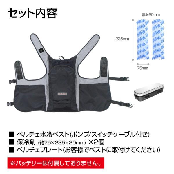 新型モデル BR-871-2-1特大】ブレイン ペルチェ水冷服ベスト (服のみ