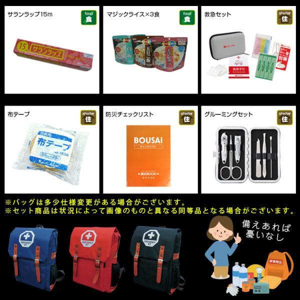ブレイン 防災セット 非常持ち出し袋 1人用 防災セットBR-921N 手回し