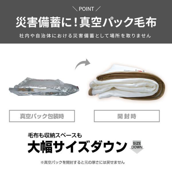 災害備蓄用 BR-944 真空パック 難燃 不織布 毛布 認定ラベル付 サイズ140×200cm 防災用 台風や地震などの自然災害時 避難時 |  | 01