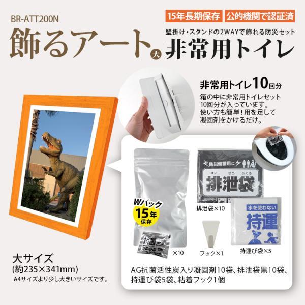 ブレイン 15年保存 日本製 飾るアート 非常用トイレ10回分+アート