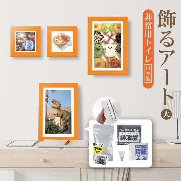 ブレイン 15年保存 日本製 飾るアート 非常用トイレ10回分+アート