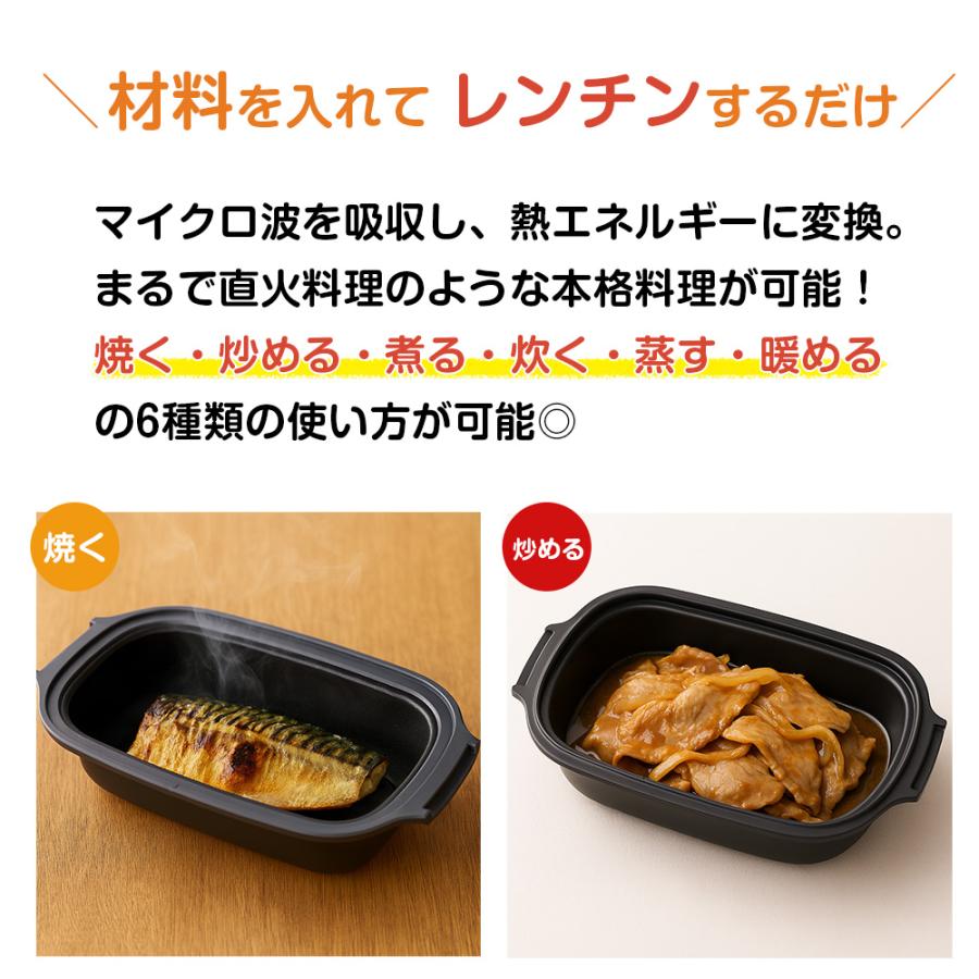 電子レンジ調理器 Modere 1台6役 時短レシピ 洗い物を減らす 焼く 炒める 煮る 蒸す 炊く 暖める 一人暮らし |  | 04