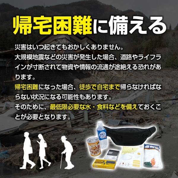 ブレイン 帰宅支援 防災セット KB-308 防災7点セット ボディバック
