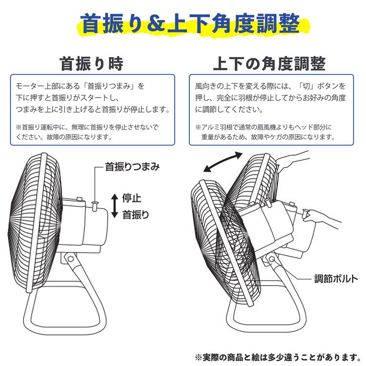 TEKNOS 工場扇風機 45cm 床置き アルミ羽根 KG-470 首振り 風量3段階 工業用扇風機  工場扇 工業扇風機  大型扇風機 |  | 03