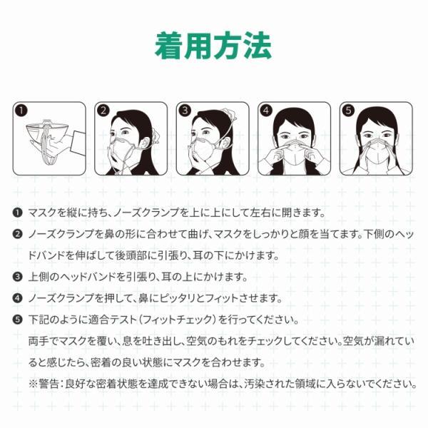 N95マスク 4層 (個別包装 20枚入) 小林薬品 RABLISS【 米国NIOSH認証 医療用マスク規格 】N95 マスク 医療用  ホワイト ブラック |  | 17