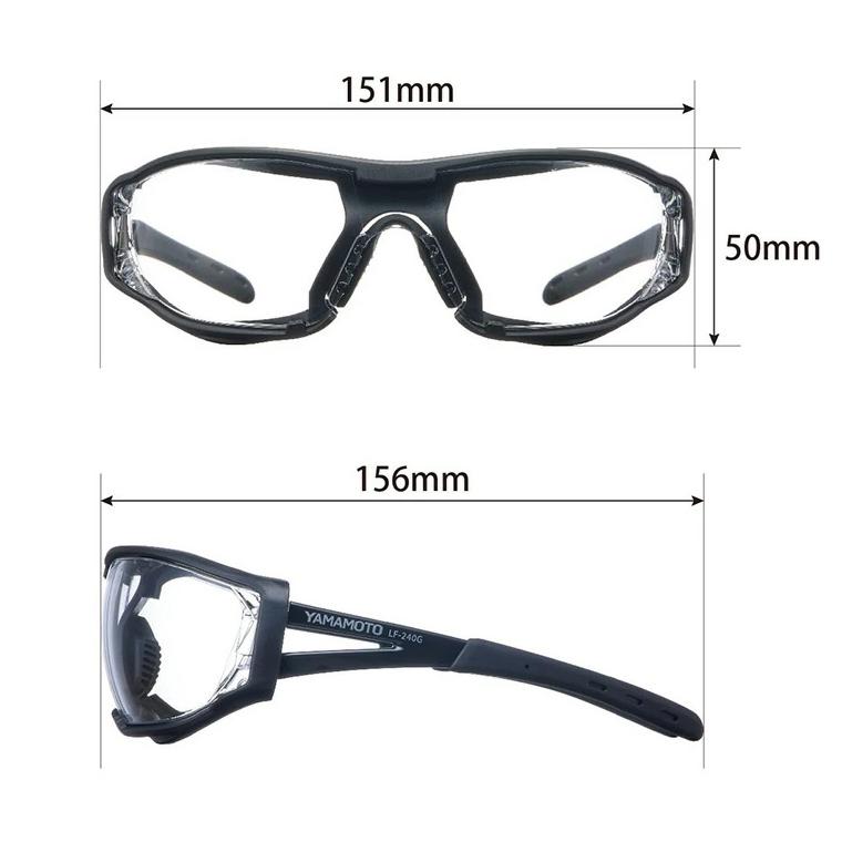 山本光学 日本製 金属部品未使用モデル 花粉対策メガネ 全周プロテクトカバー付き キズ防止＋曇り止め 日本製 JIS 紫外線カット 花粉メガネ 飛沫 保護メガネ |  | 03