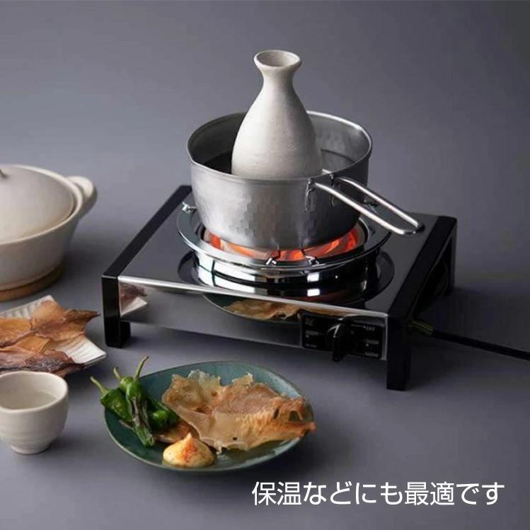 SURE 電気コンロ SK-65V 五徳付き 石崎電機製作所 網焼きステンレス製