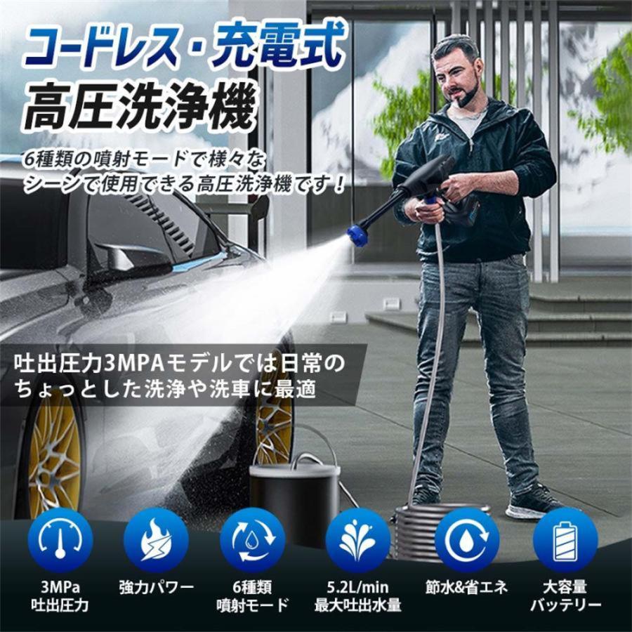 高圧洗浄機 コードレス 家庭用 業務用 充電式 24V 水圧アップ 高圧洗浄  
