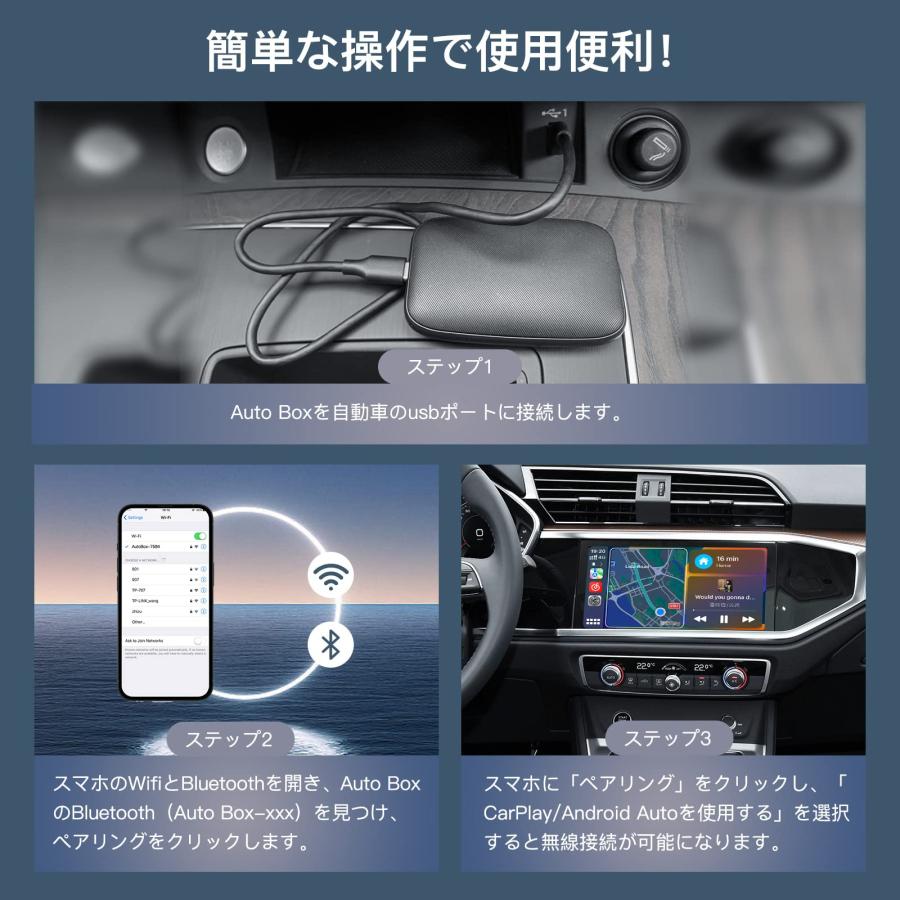 現品限り一斉値下げ！】 CARabc ワイヤレス CarPlay Ai Boxアダプター