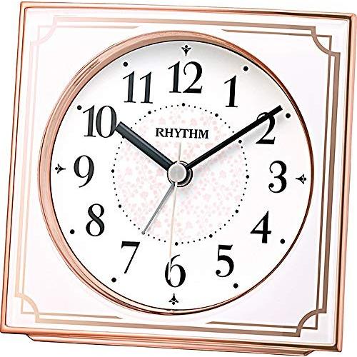 リズム時計工業 Rhythm 置き時計 ピンク 11x11 3x6 4cm 目覚まし時計 電波時計 電子音 ライト インテリア 4rl437sr13 Www Manica Co Mz