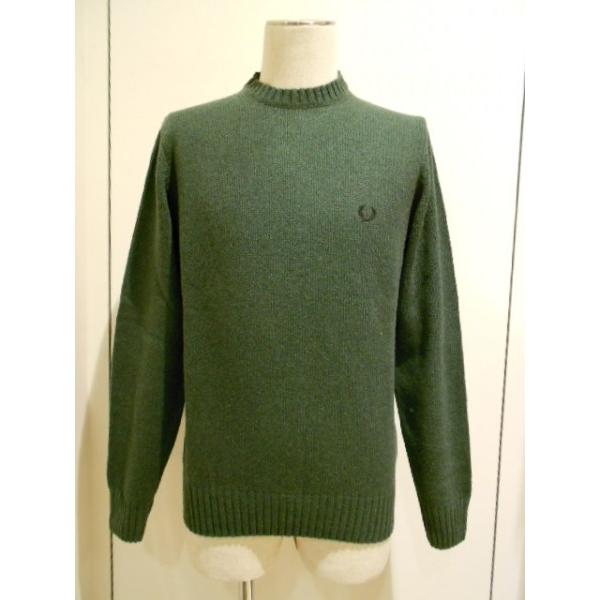 FRED PERRY MADE IN ITALY クルーネックセーター（30352125）オリーブ｜brains-mart