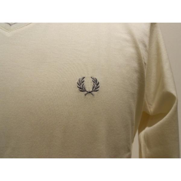 FRED PERRY（フレッドペリー) Long Sleeve V Neck T-Shirt (F1512/09)｜brains-mart｜03